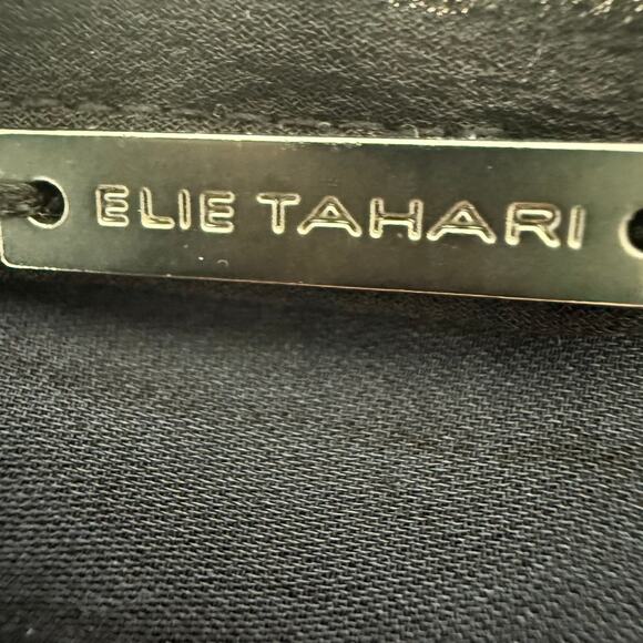 Elie Tahari Silk Front Zip Blouse Women’s Medium Blue Modal Sleeves - Picture 3 of 6